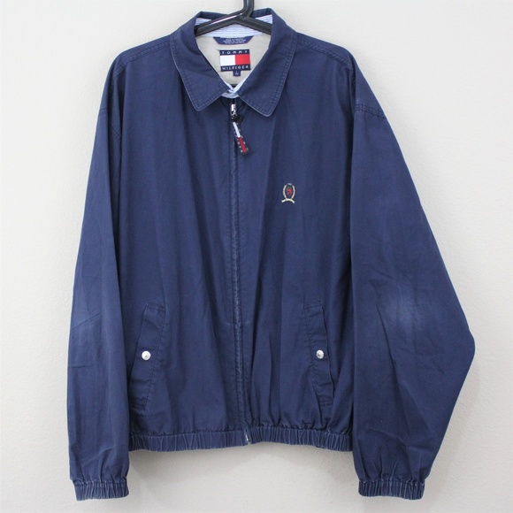 Tommy Hilfiger Jackets & Blazers - VTG Tommy Hilfiger Spell Out Full Zip Jacket C489